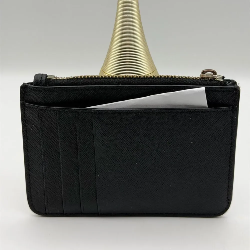 Kate Spade Pebble Leather Wallet with Gold Accents